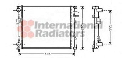 VAN WEZEL 43002327 -  Радиатор, охлаждение двигателя